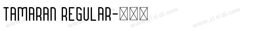 Tamaran Regular字体转换